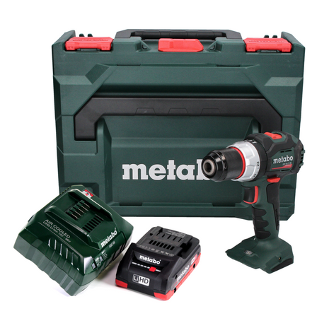 Metabo SB 18 LT BL Perceuse à percussion sans fil 75 Nm 18 V Brushless + 1x Batterie 4,0 Ah + Chargeur + Coffret metaBOX