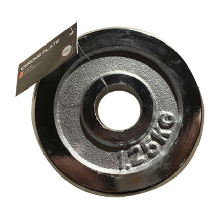 Hantelscheibe Hantelgewicht Scheibengewicht aus Stahl verchromt 1,25 kg 1 Stk. 30 mm Lochdurchmesser