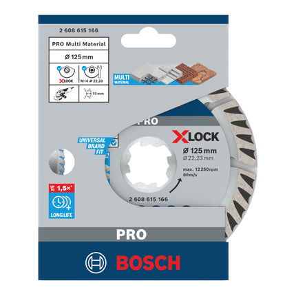 Bosch Expert X-LOCK diamond cutting disc Standard for Universal 125 x 22.23 mm 1 pc. ( 2608615166 )