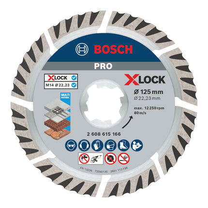 Bosch Expert X-LOCK diamond cutting disc Standard for Universal 125 x 22.23 mm 1 pc. ( 2608615166 )