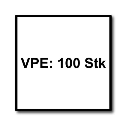 HECO MULTI MONTI plus F Schraubanker 7,5 x 100 mm 100 Stück ( 2x 48517 ) Betonschraube, Senkkopf, T-Drive, verzinkt blau, A2K