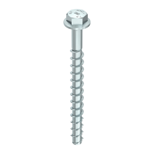 HECO MULTI MONTI plus SS Screw Anchor 10.0 x 140mm Concrete screw, hexagon head, galvanised blue, A2K 50pcs. (4x 48457)