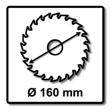 Festool 4x Kreissägeblatt Wood Rip Cut HW 160 x 1,8 x 20 mm PW12 ( 4x 205550 ) für Tauchsägen TS 55 F, TSC 55 K & Handkreissägen HK 55, HKC 55 - Toolbrothers