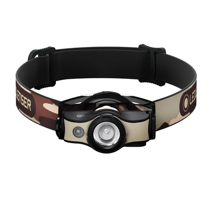Ledlenser MH4 LED Lampada frontale 400 lm IPX4 nera / sabbia ( 502152 ) + 1x Batteria + 1x Cavo di carica