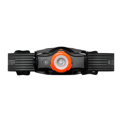 Ledlenser MH5 LED Lampe frontale 400 lm IPX4 Noir / Orange ( 502143 ) + 1x Batterie + Câble de charge
