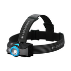 Ledlenser MH7 LED Lampada frontale 600 lm IPX4 nera / blu ( 502155 ) + 1x Batteria + 1x Cavo di carica