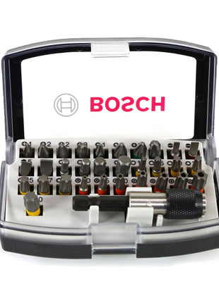 Bosch GSB 18V-55 Professional taladro percutor inalámbrico 18 V 55 Nm sin escobillas + 2 baterías 2,0 Ah + cargador + L-Boxx (06019H5370) + juego de puntas Bosch de 32 piezas en una robusta caja gris (2607017319)