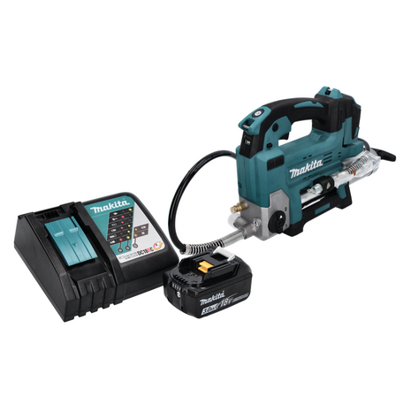 Makita DGP 180 RF1 cordless grease gun 18 V 690 bar + 1x rechargeable battery 3.0 Ah + charger