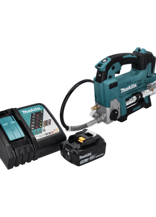 Makita DGP 180 RT1 cordless grease gun 18 V 690 bar + 1x rechargeable battery 5.0 Ah + charger