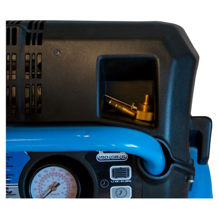 Compresor Güde 190/08/6 Airpower 1100 W 8 bar (50089) + manguera espiral + pistola de soplado + inflador de neumáticos