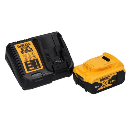 DeWalt DCD 796 P1 TX Trapano avvitatore a percussione a batteria 18V 70 Nm in valigetta TX + 1x Batteria 5,0 Ah + Caricabatterie + Torcia