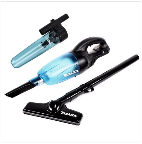 Aspirador inalámbrico Makita DCL 180 ZB 18 V negro + 1x accesorio separador ciclónico - sin batería, sin cargador