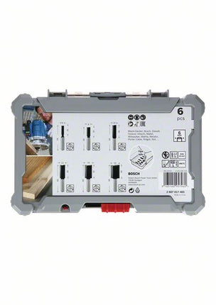 Bosch Set di 6 Fresa per scanalature da 6/8/10/12/16/20mm ( 2607017465 ) - codolo da 6mm