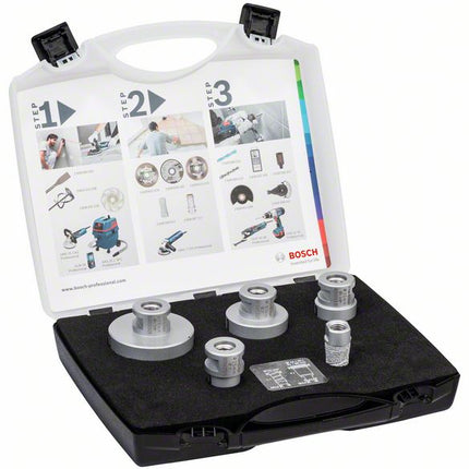 Bosch 5 teiliges Diamant Trockenbohrer / Milling Cutter 20-68mm Set DrySpeed best for Ceramic für Winkelschleifer ( 2608576669 ) - Toolbrothers