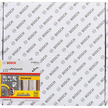 Bosch Standard Universal Diamant Trennscheibe 230 x 22,23 mm 10 Stk. ( 2608615066 ) für Beton - Toolbrothers