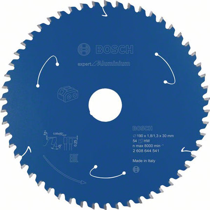 Bosch Kreissägeblatt Expert for Aluminium 190 x 1,3 x 30 mm 54 Zähne ( 2608644541 ) - Toolbrothers