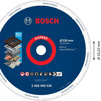 Bosch Expert Diamond Metal Wheel Trennscheibe 230 x 22,23 mm ( 2608900536 ) Diamond Technology