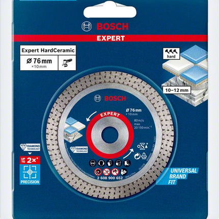 Bosch Expert Hard Ceramic 76 mm diamond cutting disc 76 x 1.5 x 10 mm ( 2608900652 ) Diamond Technology - successor to 2608615020