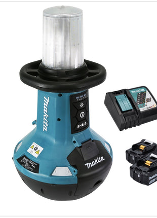 Makita DML 810 RF Akumulatorowy naświetlacz LED 18 / 36 V ( 2 x 18 V ) 5500 lm IP54 + 2x akumulator 3,0 Ah + ładowarka