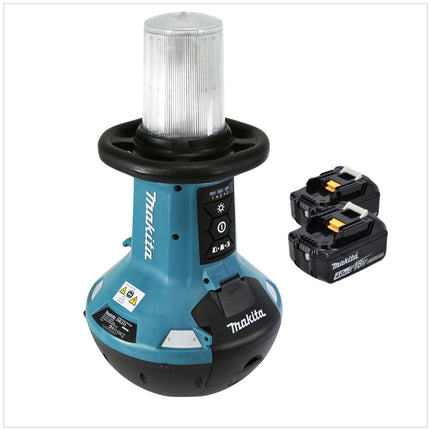 Makita DML 810 M cordless LED area light 18 / 36 V ( 2 x 18 V ) 5500 lm IP54 + 2x battery 4.0 Ah - without charger