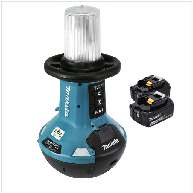 Makita DML 810 M cordless LED area light 18 / 36 V ( 2 x 18 V ) 5500 lm IP54 + 2x battery 4.0 Ah - without charger