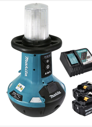 Makita DML 810 RM Lampe de poche LED sans fil 18 / 36 V ( 2 x 18 V ) 5500 lm IP54 + 2x batterie 4,0 Ah + chargeur