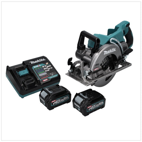 Makita RS 001 GD2 Cordless Circular Saw 185mm 40V max. Brushless + 2x Batteries 2.5Ah + Charger