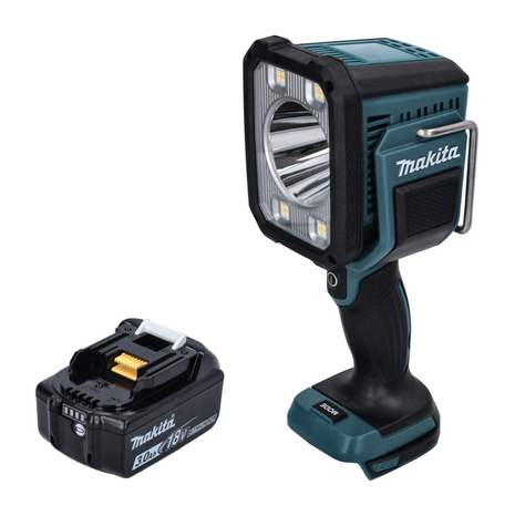 Makita DML 812 F1 Lampe de chantier avec LED 18 V 1250 lm + 1x Batterie 3,0 Ah - sans chargeur