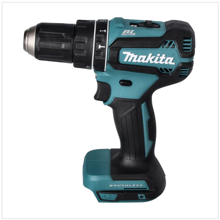 Taladro de percusión sin cable Makita DHP 485 RT 18 V 50 Nm sin escobillas + 2x batería recargable 5,0 Ah + cargador