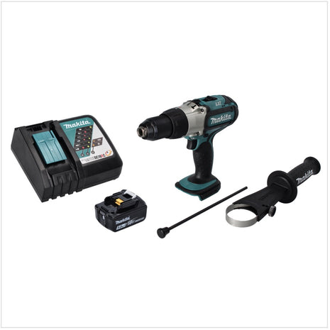 Makita DHP 451 RT1 Akku Schlagbohrschrauber 18 V 80 Nm + 1x Akku 5,0 Ah + Ladegerät