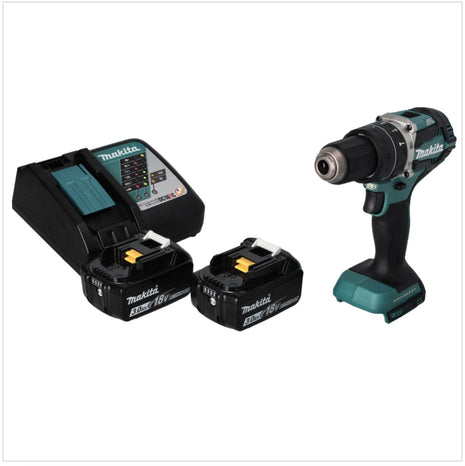 Makita DHP 484 RF cordless impact drill 18 V 54 Nm brushless + 2x rechargeable battery 3.0 Ah + charger