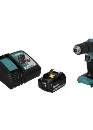 Makita DHP 483 RF1 Perceuse-visseuse à percussion sans fil 18 V 40 Nm Brushless + 1x Batterie 3,0 Ah + Chargeur