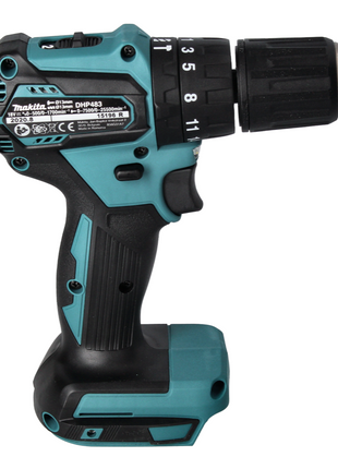 Makita DHP 483 RF1 Perceuse-visseuse à percussion sans fil 18 V 40 Nm Brushless + 1x Batterie 3,0 Ah + Chargeur