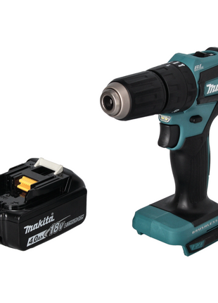 Makita DHP 483 M1 Perceuse-visseuse à percussion sans fil 18 V 40 Nm Brushless + 1x batterie 4,0 Ah - sans chargeur