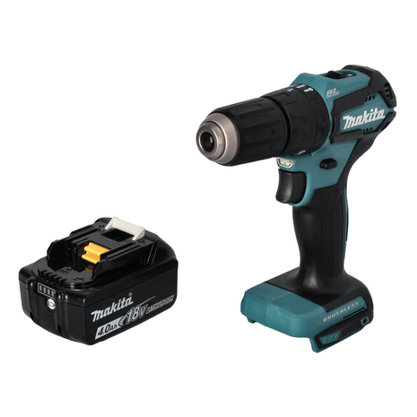 Taladro percutor inalámbrico Makita DHP 483 M1 18 V 40 Nm sin escobillas + 1x batería 4,0 Ah - sin cargador