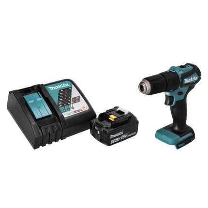Taladro percutor sin escobillas Makita DHP 483 RT1 18 V 40 Nm + 1x Batería 5.0 Ah + Cargador