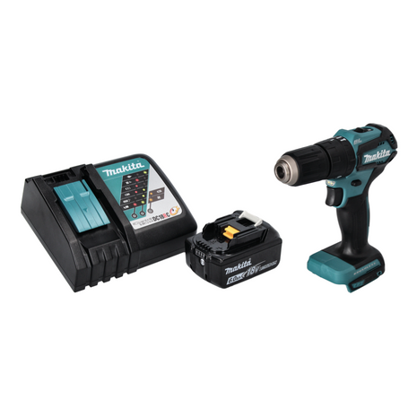 Makita DHP 483 RG1 cordless impact drill 18 V 40 Nm brushless + 1x rechargeable battery 6.0 Ah + charger