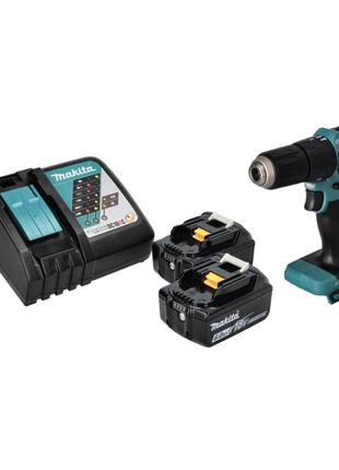 Taladro percutor inalámbrico Makita DHP 483 RG 18 V 40 Nm sin escobillas + 2 baterías 6,0 Ah + cargador