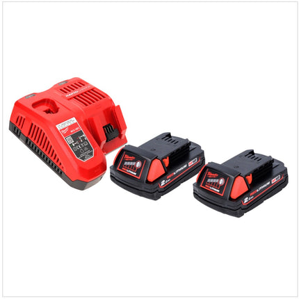 Milwaukee M18 BLID2-202FC TX Cordless Impact Driver 180 Nm 18 V 1/4" Brushless + 2x Batteries 2.0 Ah + Charger + TX Case