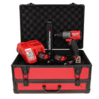 Taladro percutor inalámbrico Milwaukee M18 FPD2-602FC TX 18 V 135 Nm sin escobillas + 2x baterías 6,0 Ah + cargador + metro plegable + estuche TX