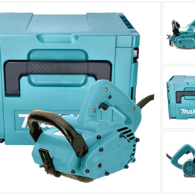 Makita 9741 J Levigatrice a spazzola 860 watt 3500 giri/min + Makpac