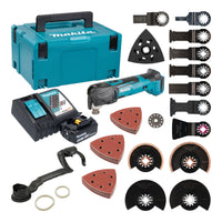 Makita DTM 51 RT1J3 Akku Multifunktionswerkzeug 18 V 1x Akku 5 0 Ah Ladegeraet 45 tlg Zubehoer Set Makpac 0 - toolbrothers