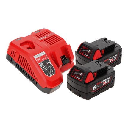 Taladro percutor inalámbrico Milwaukee M18 BLPD2-602 FC 18 V 82 Nm sin escobillas + 2x baterías 6,0 Ah + cargador