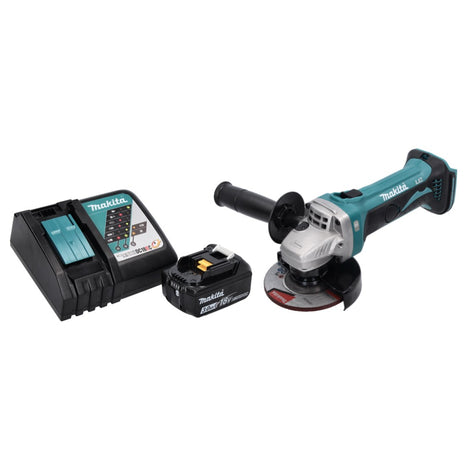 Makita DGA 452 RF1 Meuleuse d'angle sans fil 18 V 115 mm + 1x Batterie 3,0 Ah + Chargeur