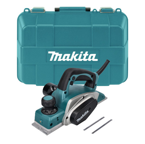 Makita KP 0800 K Falzhobel / Elektrohobel 620 W 82 mm + Wendemesser + Koffer