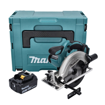 Makita DSS 611 M1J cordless circular saw 18 V 165 mm + 1x rechargeable battery 4.0 Ah + Makpac - without charger