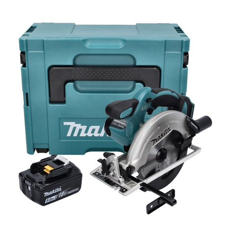 Makita DSS 611 T1J Cordless circular saw 18 V 165 mm + 1x battery 5.0 Ah + Makpac - without charger