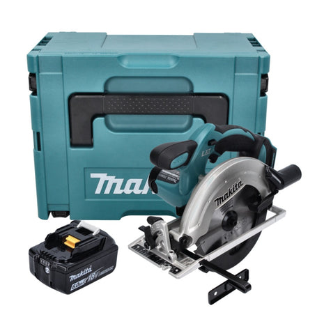 Makita DSS 611 G1J Scie circulaire sans fil 18 V 165 mm + 1x Batterie 6,0 Ah + Coffret Makpac - sans chargeur