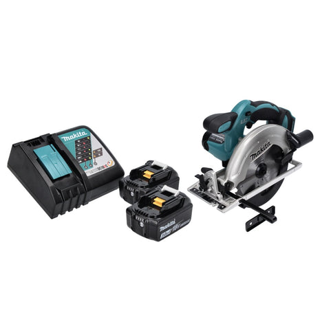 Makita DSS 611 RF cordless circular saw 18 V 165 mm + 2x rechargeable battery 3.0 Ah + charger