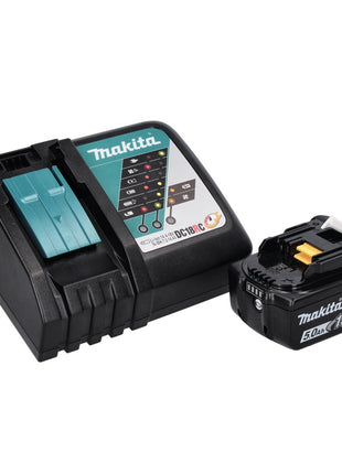 Sega circolare a batteria Makita DSS 611 RT1 18 V 165 mm + 1x batteria 5,0 Ah + caricabatterie